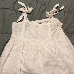 Old navy white cotton babydoll top 🤍🥥